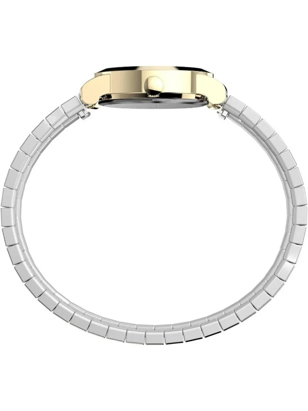 Women's Silver Gold Analog Quartz Cavatina Pearl Dial Oval Classic Wrist Watch